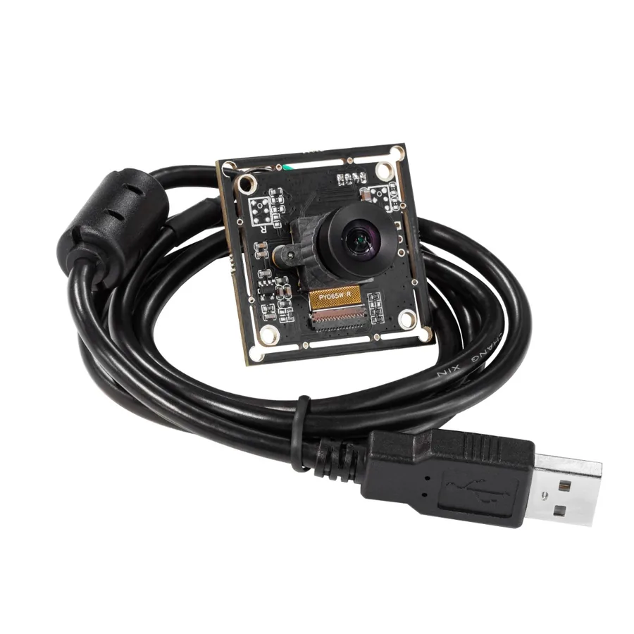 B0332 Arducam 100fps Global Shutter USB Camera Board, 1MP OV9281 UVC Webcam Module with Low Distortion M12 Lens Without Microphones