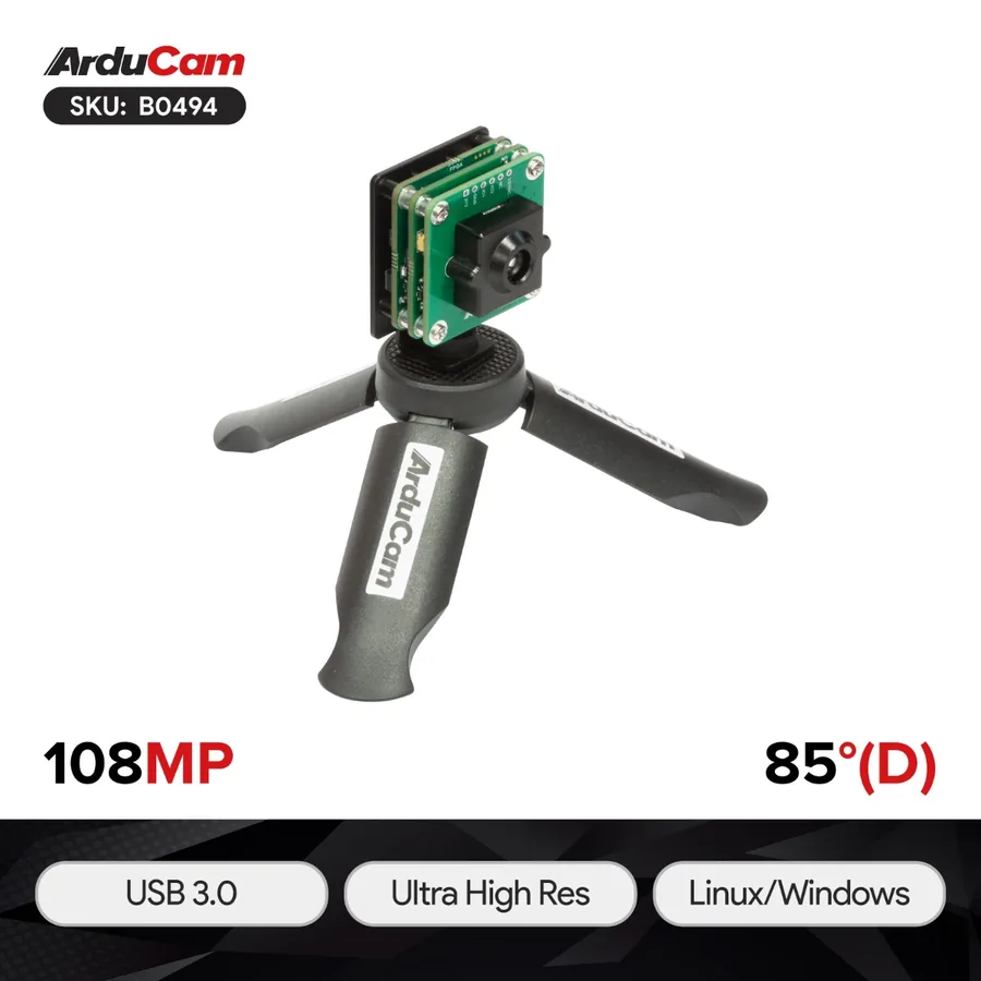 B0494 Arducam 108MP Motorized Focus USB 3.0 Camera Module