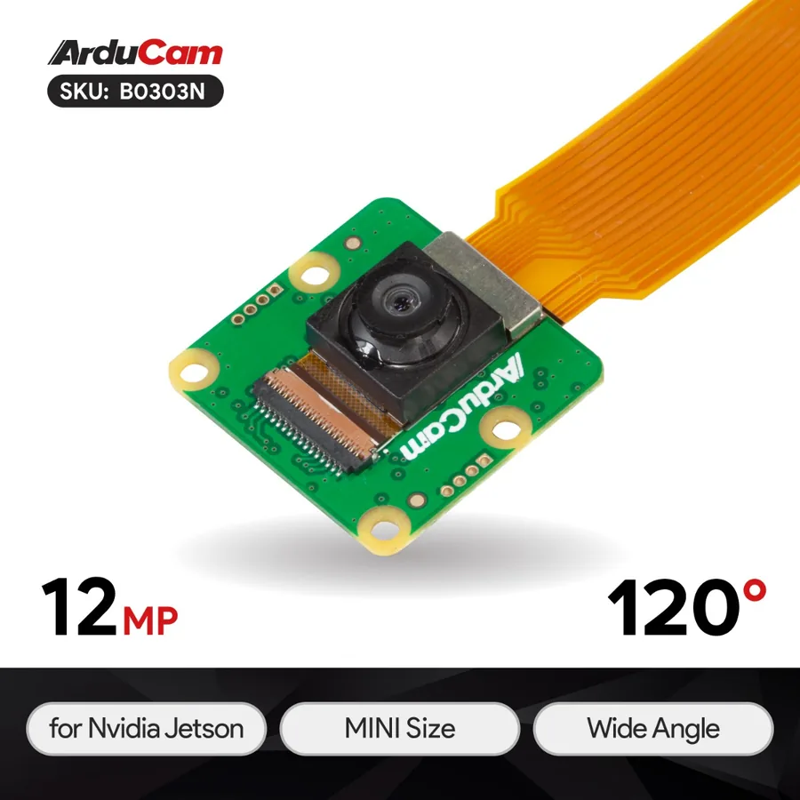 B0303N Arducam 12.3MP 477M MINI Wide Angle Camera Module for Nvidia Jetson