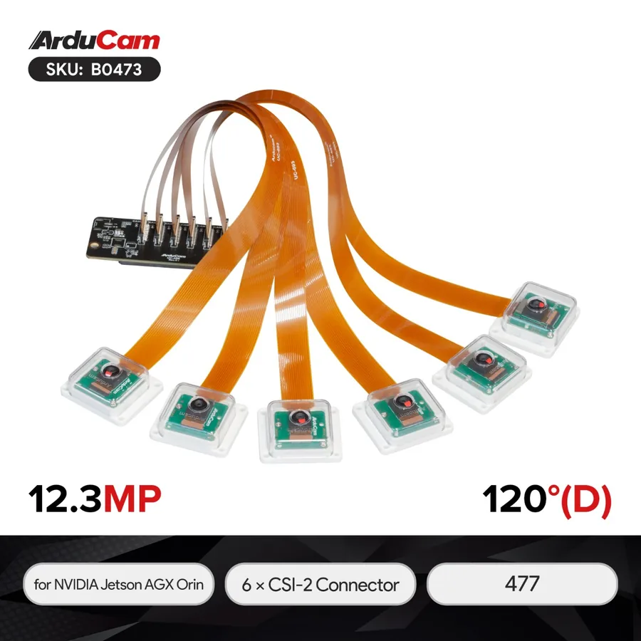 B0473 Arducam 12MP Multi-Camera Kit for NVIDIA Jetson AGX Orin