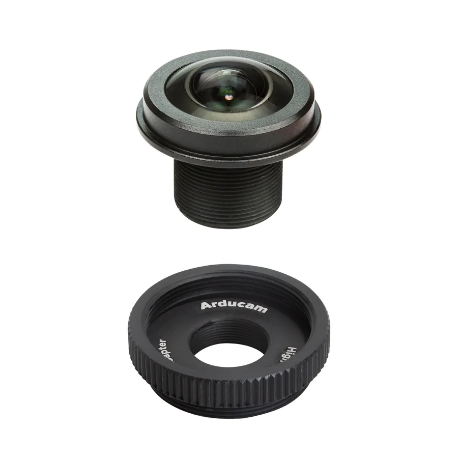 LN031 Arducam 180 Degree Fisheye 1/2.3" M12 Lens with Lens Adapter for Raspberry Pi High Quality Camera