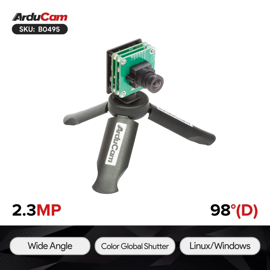 B0495 Arducam 2.3MP AR0234 Color Global Shutter USB 3.0 Camera Module