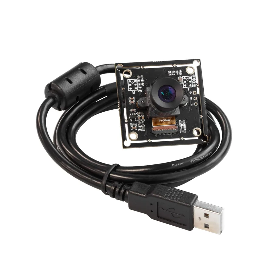 B0322 Arducam 2MP OV2311 Global Shutter Monochrome USB Camera Board with Low Distortion M12 Lens Without Microphones