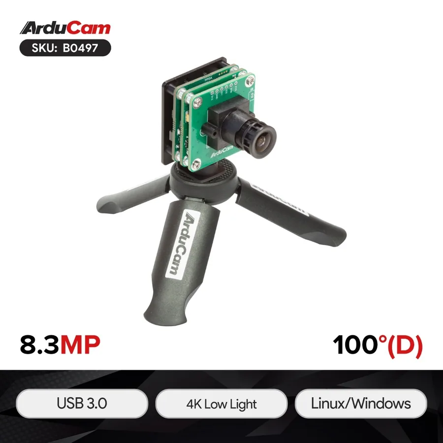 B0497 Arducam 8.3MP Sony STARVIS 2 IMX678 Low Light Manual Focus USB 3.0 Camera Module