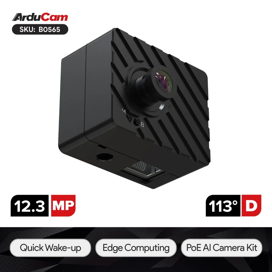 B0565 Arducam All-in-one IMX500 POE AI Camera Lite