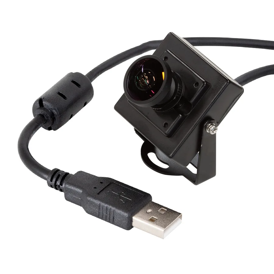 B026101 Arducam Fisheye Low Light USB Camera with Mini Metal Case, 2MP 1080P IMX291 Wide Angle Mini H.264 UVC Video Camera Board with Microphone for Computer, Laptop, and Desktop