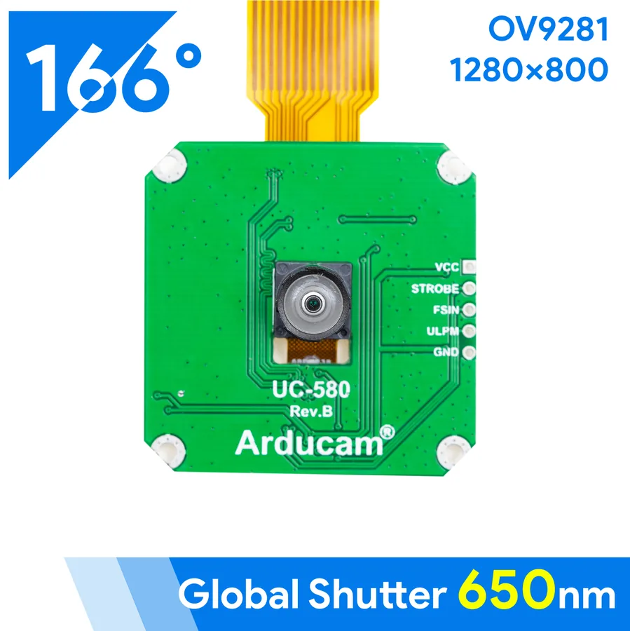 B0165 Arducam OV9281 1MP Global Shutter Monochrome Camera Module for Raspberry Pi 4/3B+/3