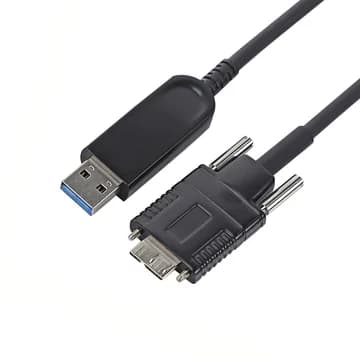 USB3.0 Aktif Optik (AOC) Kablo, A → Micro-B Vidalı, 20 m