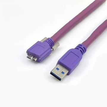 USB3.0 Sürükleme Zinciri Kablosu, A → Micro-B Vidalı, 5 m