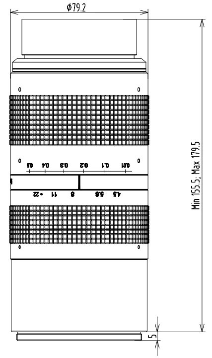 Large Format Φ67mm 55mm Focal Length FA LENS