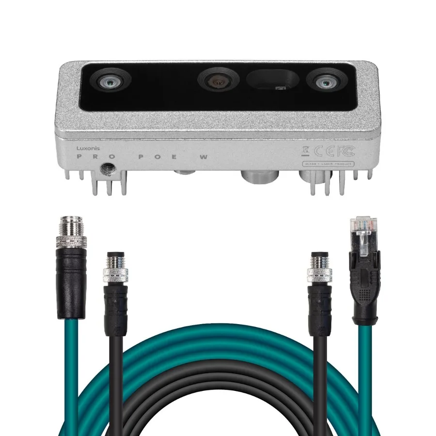 OAK-D-Pro-W-PoE Luxonis Stereo Derinlik AI Kamera
