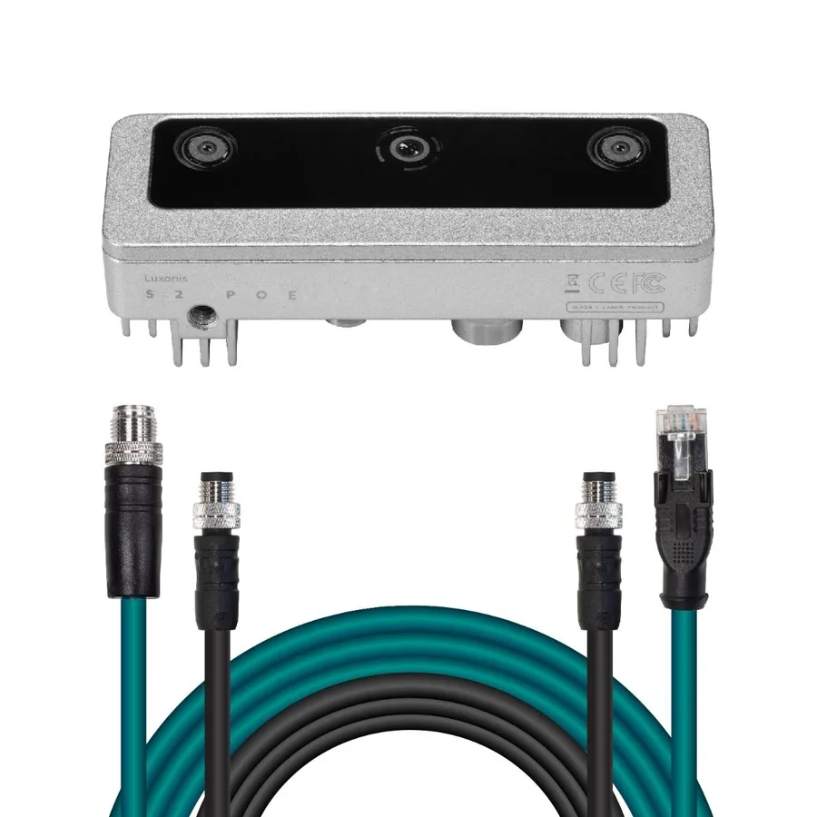 OAK-D-S2-PoE Luxonis Stereo Derinlik AI Kamera