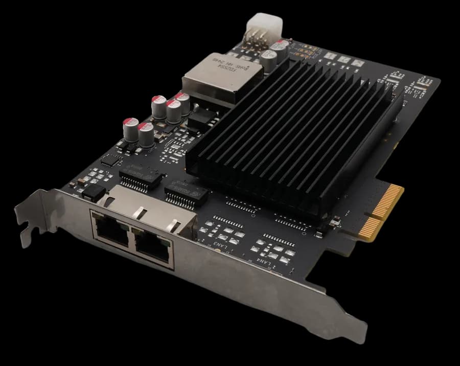 Dual 2.5G Ethernet Adaptor, POE
