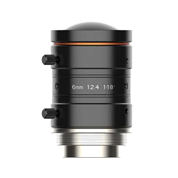 6mm, F2.4, 1/1.8", 10MP Lens,C-Mount