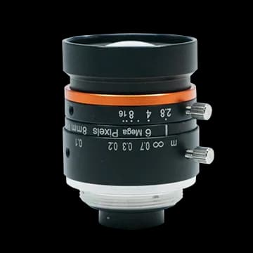 8mm, F2.8, 1/1.8", 6MP Lens, C-Mount