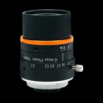 12mm, F2.8, 1/1.8", 6MP Lens, C-Mount