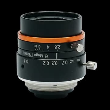 16mm, F2.8, 1/1.8", 6MP Lens, C-Mount